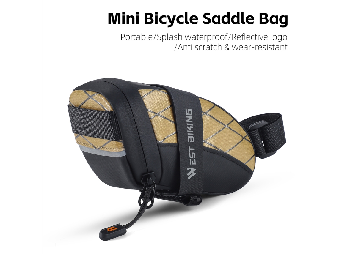 Bolsa para Ciclismo sob o Assento Impermeável com Liberação Rápida para Bicicleta