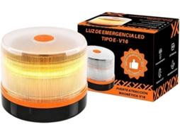 Sinalizador Led Âmbar Com Base Magnética