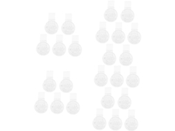 Fecho De Acrílico Transparente Cabilock Série 5 Para Caixas, Resistente E Ideal Para Casa Escritório, Pacote Com 5 Unidades