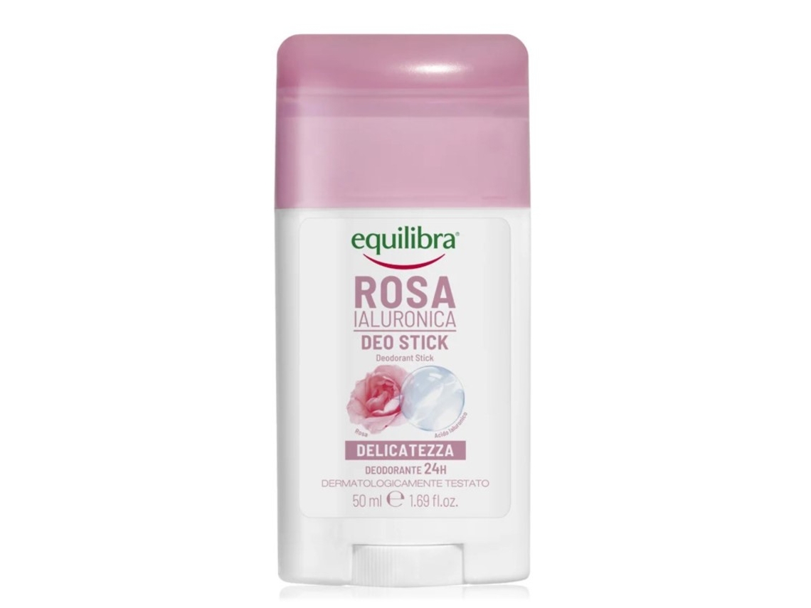 Desodorante em hidratante de rosas com ácido hialurônico - 50 ml Equilibra