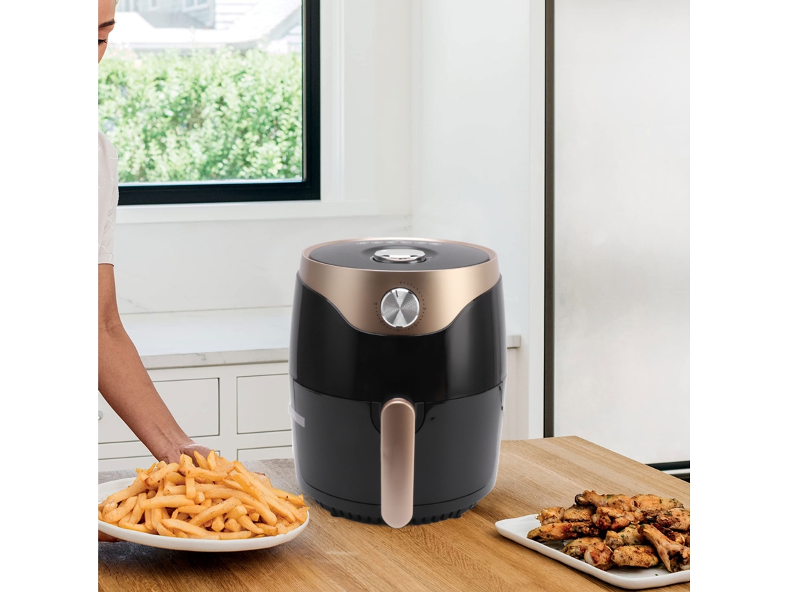 Frigideira Eléctrica Digital de Ar Quente para Cozinha, 2000w, 6,5l, Silenciosa LAXISCREED