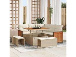 Vidaxl Conjunto De Sofá De Jardim 9 Unid. 8-número De Lugares