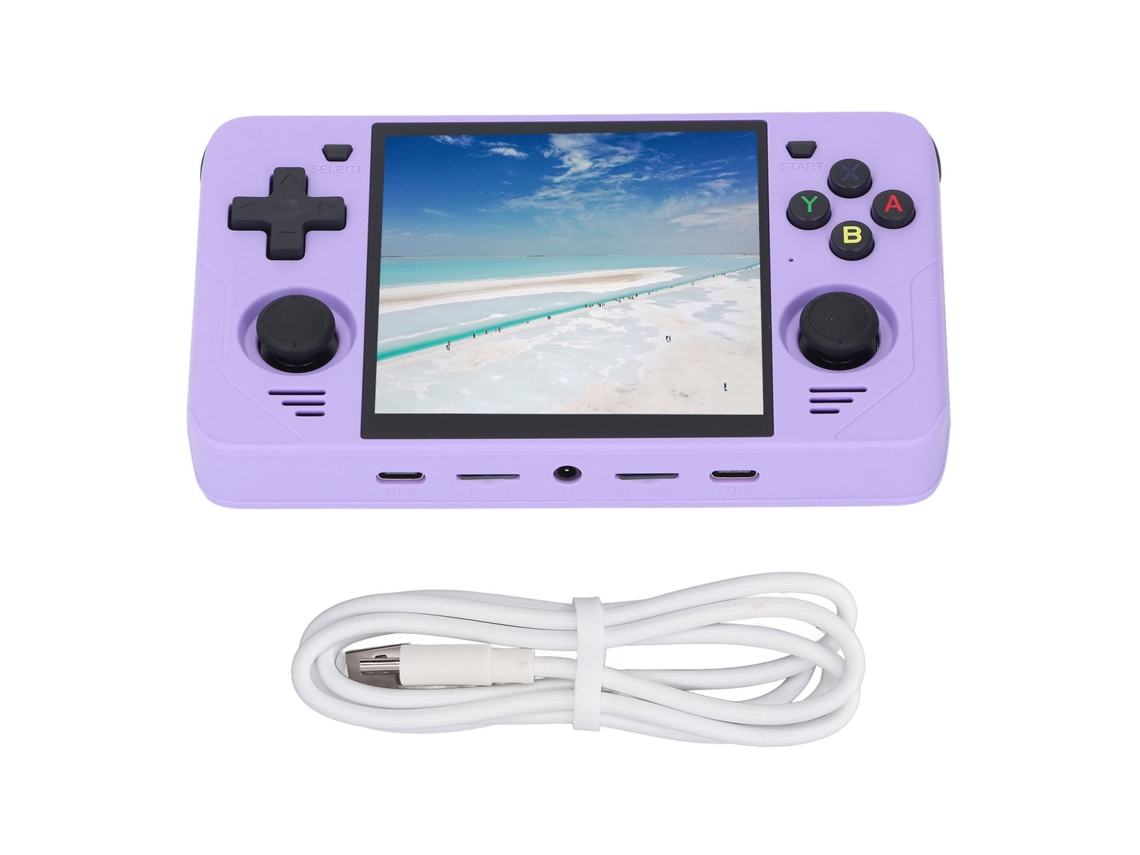 Console de Jogo Portátil Roxo Rgb30 Tela Horizontal Joystick Nostálgico Retrô Arcade 16g+128 EOOCOO (open Source Handheld Tela Ips Hd de 4 Polegadas)
