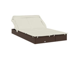 Sunbed, Sunbeds Vidaxl Marrom Rattan / Vime (n/a)