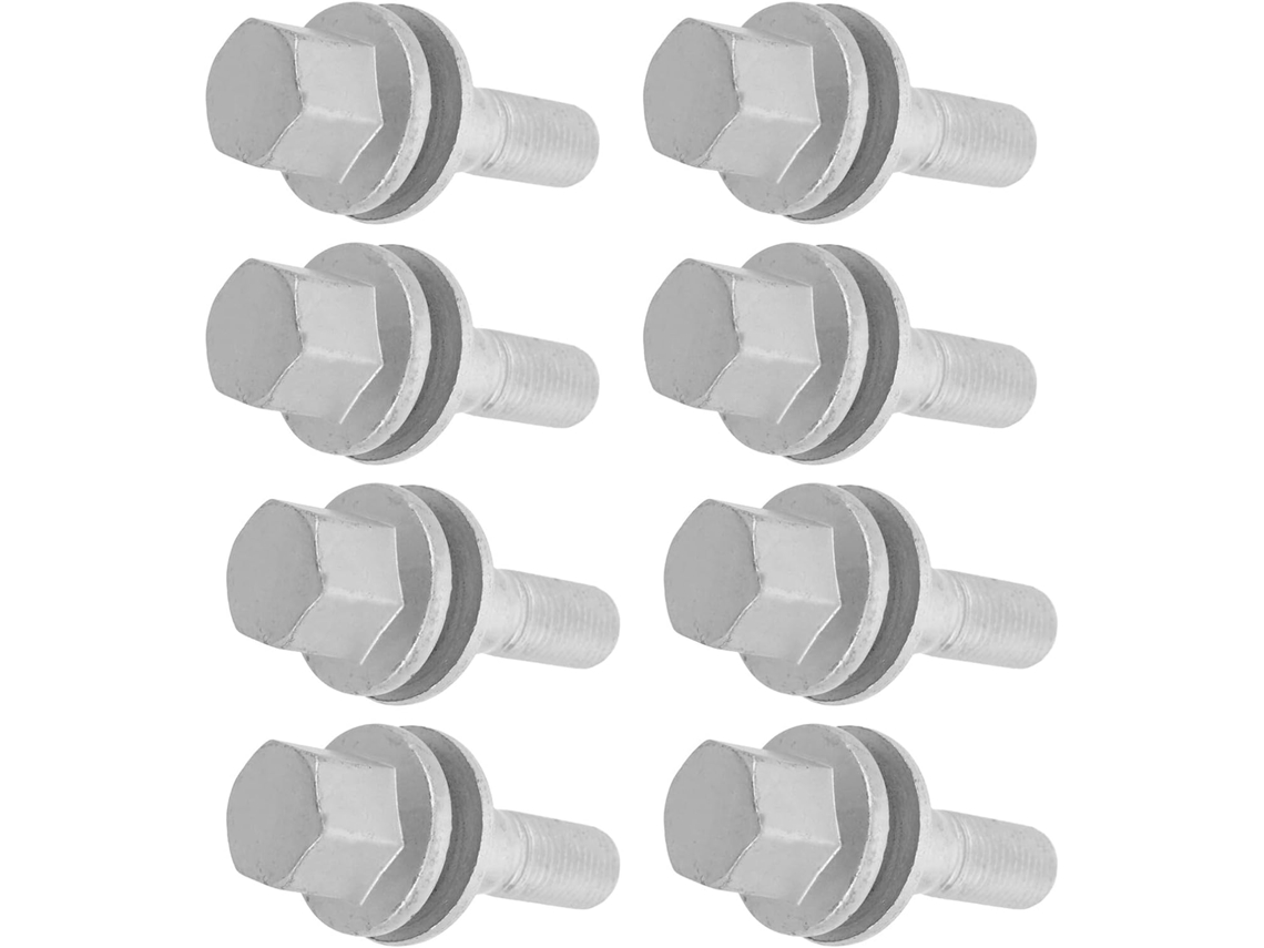 Conjunto De 8 Parafusos E Porcas De Cubo De Roda De Alta Resistência E Anticorrosivos.