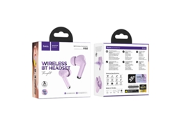Auriculares Sem Fio Redução Ruído Built Inmicrophone Touch Control Estéreo YIZHOOD Bluetooth Roxo