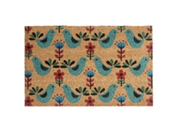 Felpudo Beliani Tanana De Fibra De Coco Multicolor 50x80