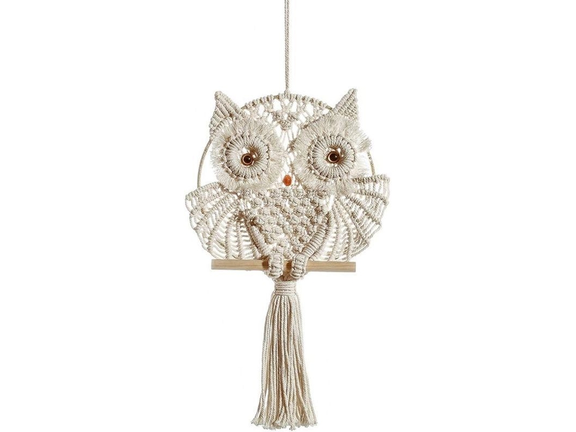 Kit De Tejido De Lechuza Macramé Para Pared, Tejido Manual Bohemio Con Atrapasueños, Decoración Hogar