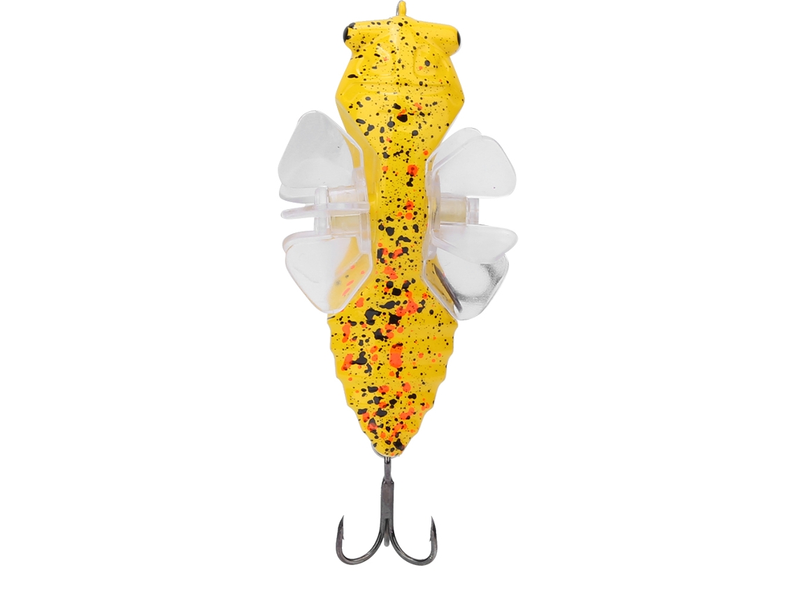 Isca Artificial Cigarra com Hélice e Anzol Triplo 7.5cm
