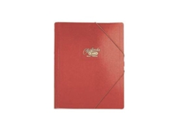 Pasta Classificadora Cartão Compacto Saro Folio Vermelha -12 Departamentos
