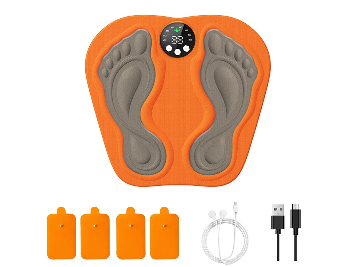 Massageador De Pés Ems Com Microcorrente E Modos Ajustáveis, 8 Modos, 29 Níveis Elysve