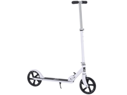 Guidão Dobrável para Scooter 4 Níveis Ajustáveis, Freio Traseiro Carga Máx 100kg, 100cm, 88x37x75 Branco