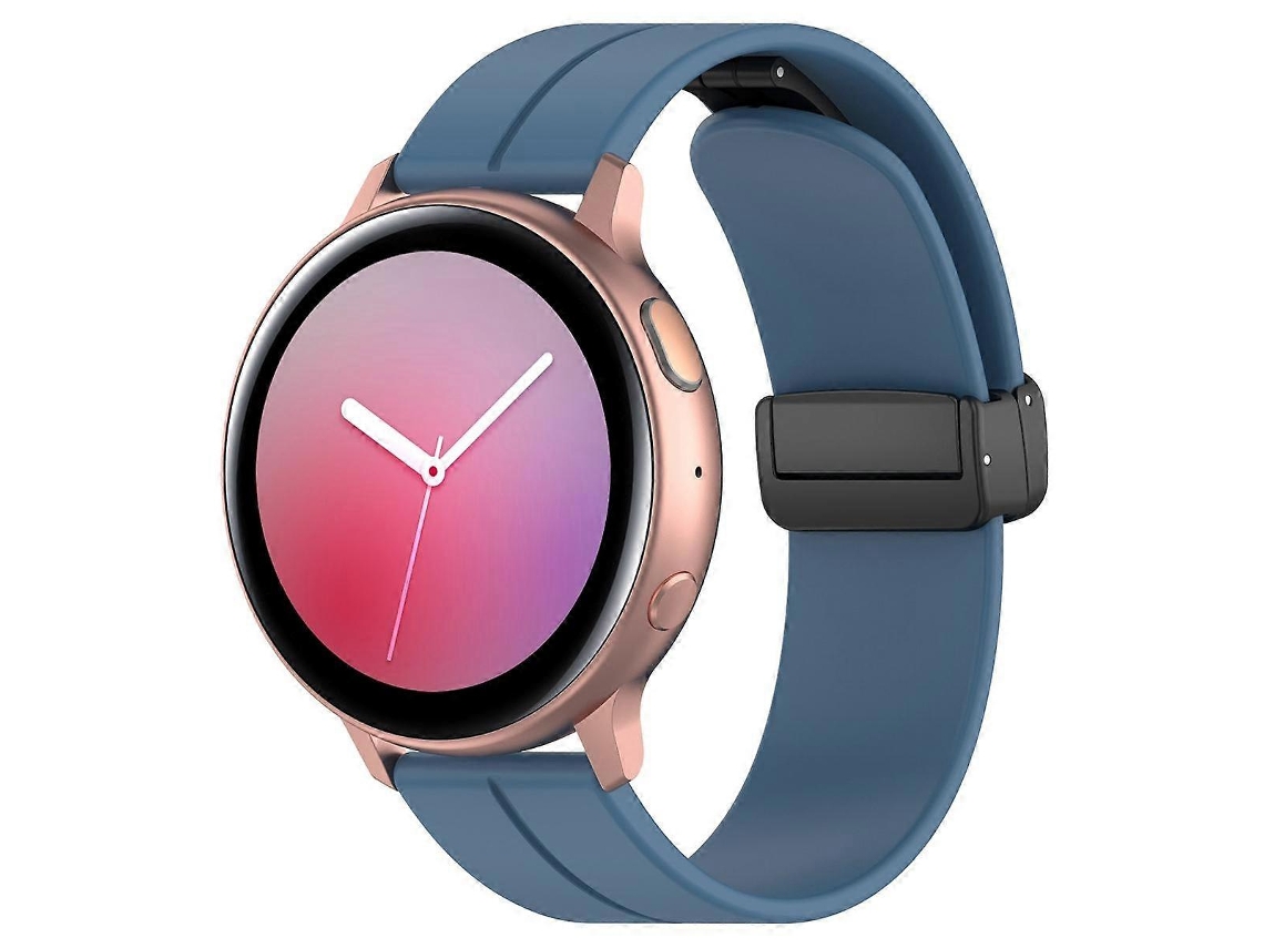 Pulseira De Silicone Para Relógio Xdfind Com Fivela Dobrável Preta E Ranhura Plana