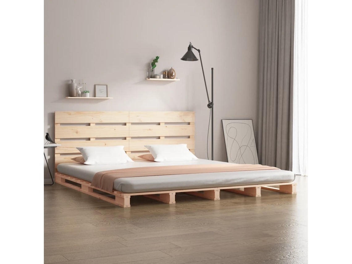 Vidaxl Cama Sem Colchão 160x200 Cm Madeira De Pinho Maciça