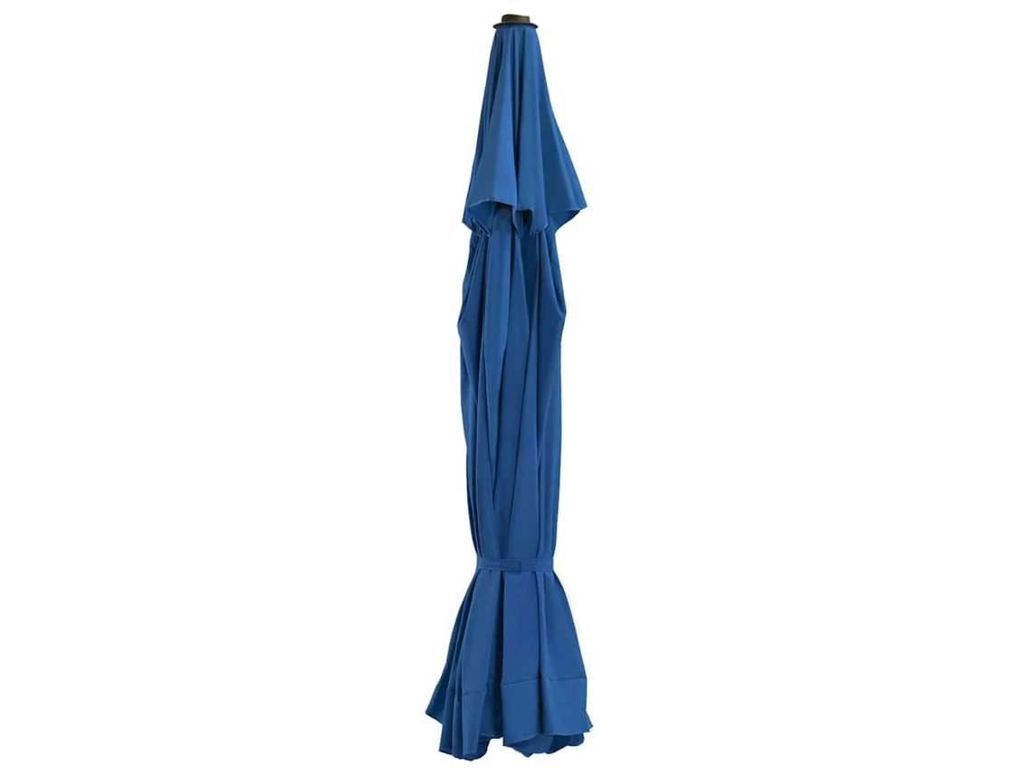 Vidaxl Tecido De Substituição P/ Guarda-sol Exterior 515 Cm Azul-ciano