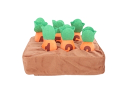 Ats brinquedo para Cães Cenoura Squeaky Enriquecedor Interativo de Pelúcia Busca Cenoura Mastigável