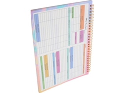 Caderno de Contas B5 15 X 21 Cm Planejador Semanal Orçamento e Gestão Financeira Papel Alta Qualidade Formato