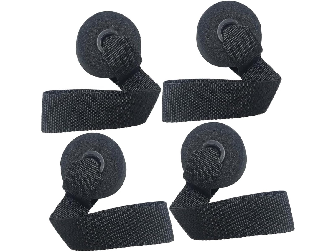 Conjunto De 4 Faixas Elásticas Resistência Para Academia Em Casa, Com Ancoragem Porta, Feitas Pvc Resistente