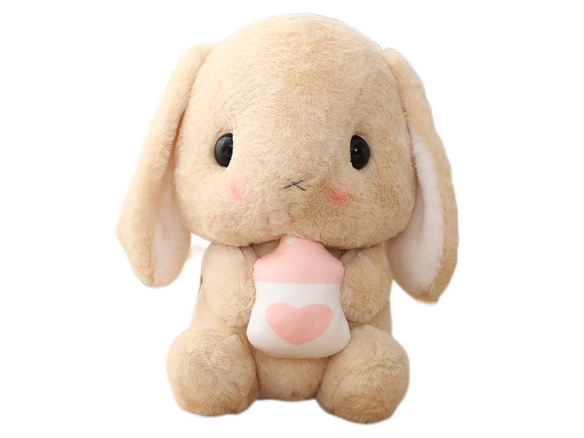Boneca de pelúcia de coelho de 22cm, orelhas compridas, para crianças, LAXISCREED