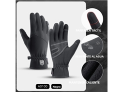 Luvas de Ciclismo de Inverno MDUG impermeáveis para homem, com tela sensível ao toque, couro macio, antiderrapantes e quentes