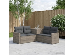 Vidaxl Conjunto De Sofás 5 Unid. Cinza E Cinza Escuro