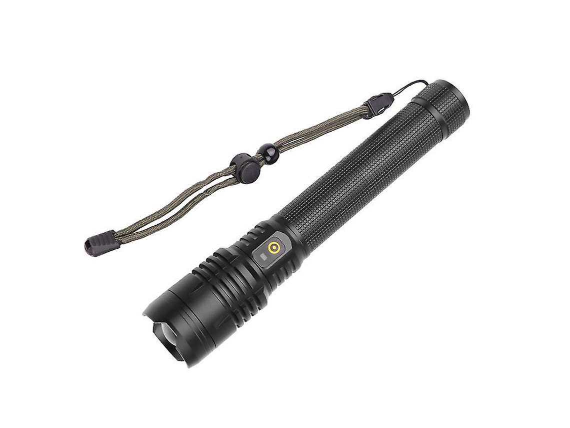 Lanterna Tactica 11000lumens Recarregavel 3modos Foco Ajustavel Ipx8 Camping/caminhadas/pesca Preto Yizhood