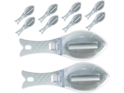 De 10 Raspadores De Escamas De Peixe Manuais Para Cozinha, Com Capa, Cabo Ergonômico, Para Remoção Gokoco