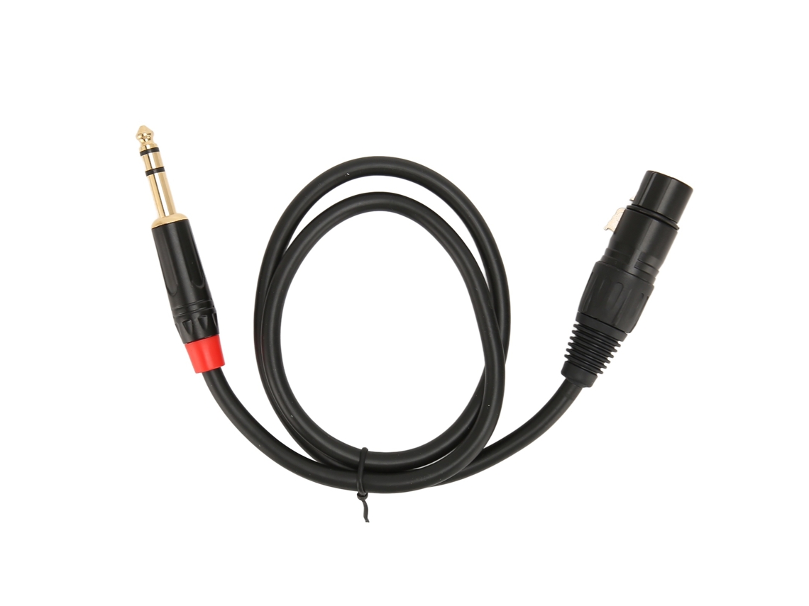 Lurelia Cabo De Áudio Xlr/trs Macho/fêmea 6,35 Mm 0,75 M, Para Microfones, Mixer, Amplificador E Colunas Ativas