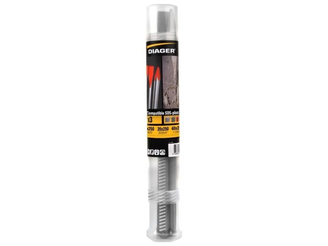 DIAGER Demolition Pack 3 Palhetas Sds-Plus 3000G