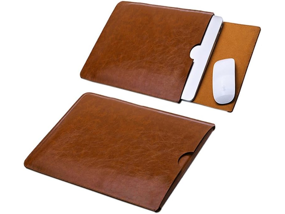 Capa Protetora Para Macbook Air Em Couro Pu Para Macbook Air De 13 Polegadas Brilvibera