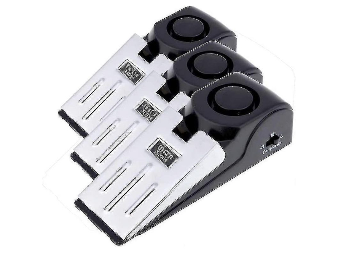 Alarme De Porta Com 3 Níveis De Sensibilidade E Bloqueio De Porta - 120 Db, Sem Instalação, Portátil