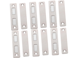 Conjunto de 6 Fechos Magnéticos para Portas de Armários, Fechamento Invisível com Adesivo e Parafusos SFUSHOS