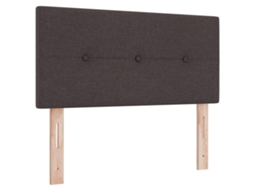 Conjunto 1 Cabeceira De Cama Estofada Vidaxl Castanho Tecido (100 Cm)