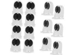 Soquete Para Lâmpada Fluorescente T5, 20 Peças, Instalação Segura, Uso Prolongado, Ideal Para Casa E Gokoco