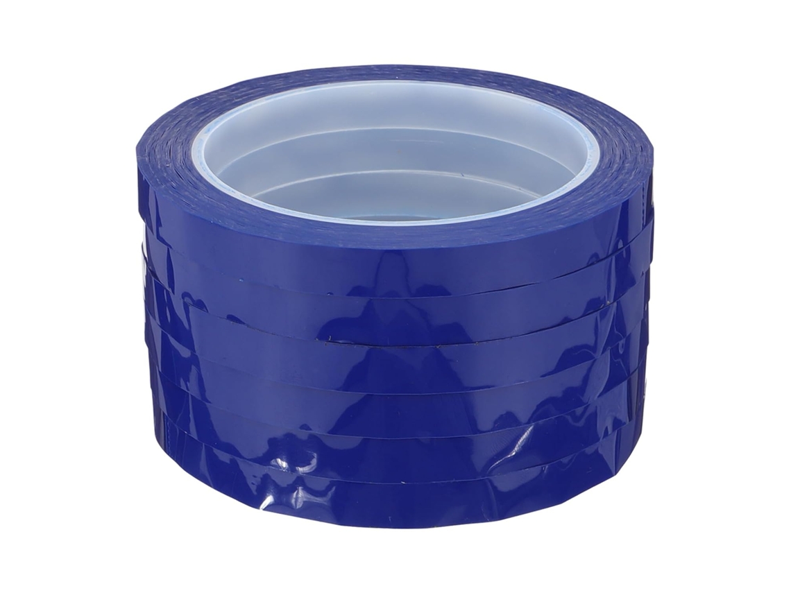 Fita Isolante Térmica Azul Stobaza Em Pet, Alta Adesão E Resistência Ao Rasgo, 6 Rolos, Para Reparos Elétricos E