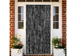 Vidaxl Cortina Anti-insetos 118x220 Cm Chenille Antracite