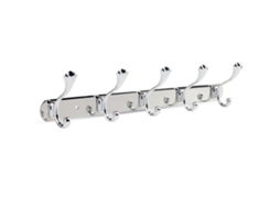 Cabide Com 5 Ganchos Em Aço Inoxidável 45 X 13 Cm