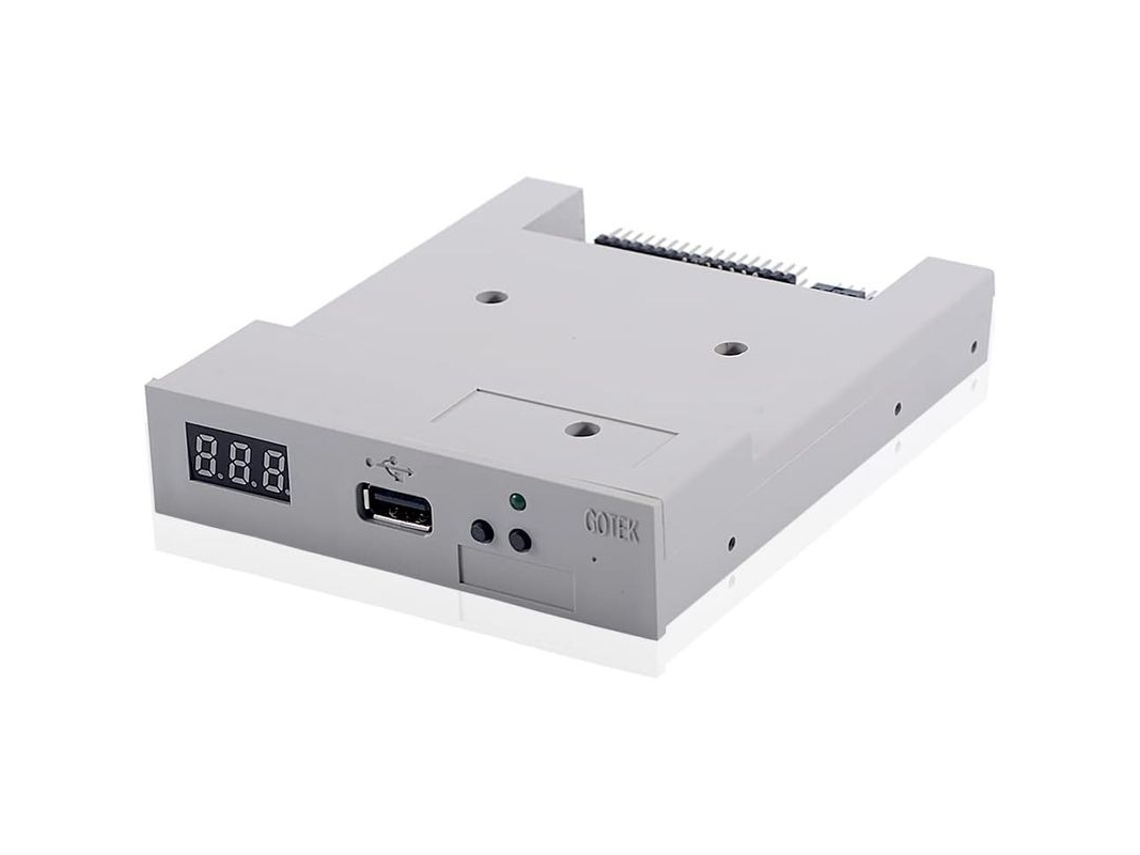 Emulador de disquete USB SSD SFR1M44, 3.5 polegadas, 1.44MB, cinza, para máquinas de bordado e equipamentos industriais