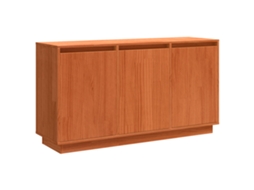 Conjunto 1 Buffet Moderno Vidaxl Castanho Madeira De Pinho Maciça (111 X 34 X 60 Cm)