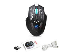 Rato Sem Fio Dual-mode 2.4g+bt5.1 Com 7 Cores De Luz De Fundo Silencioso E Portátil Para Laptop E Pc