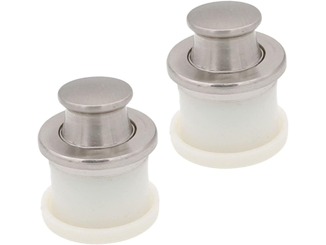Conjunto De 2 Puxadores Embutidos Em Liga Zinco Com Mola Telescópica Para Gavetas E Guarda Roupas