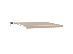 Conjunto 1 Toldo Manual Vidaxl Branco Alumínio (4 × 3,5 M)