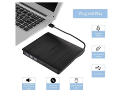 2026-unidade Externa Cd/dvd Usb 3.0 Gravadora Portátil Leitor Gravador Compatível Com Windows Mac Linux