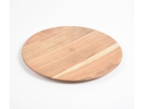 Peça Decorativa LUV SAFFRON Natural Wooden Minimal Charger Plate