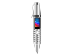 Telefone Pen Tela Pequena Menos De 4 Polegadas Mini Telefone Celular Pen Estudante Prata