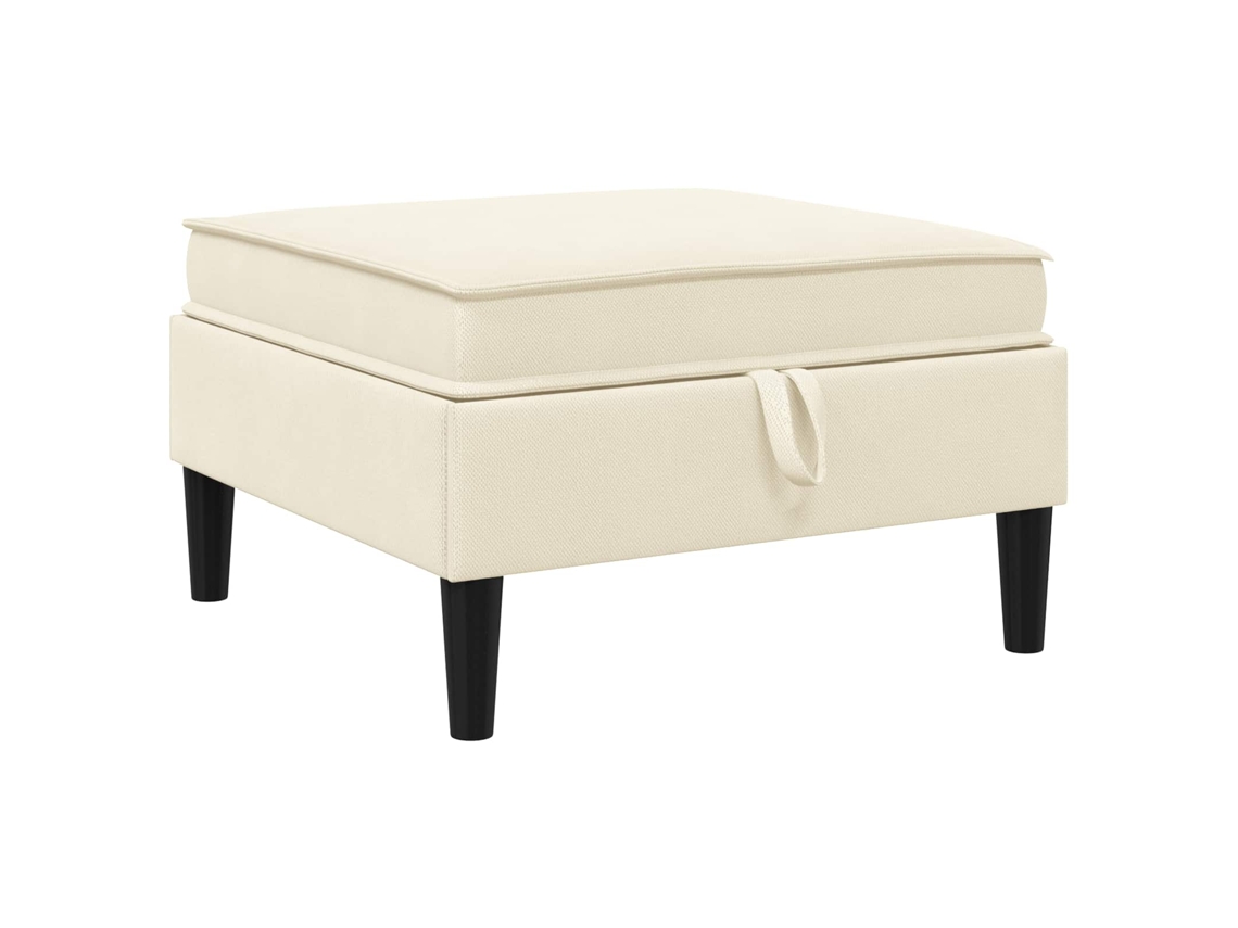 Puff com Armazenamento Creme Veludo SYFAX