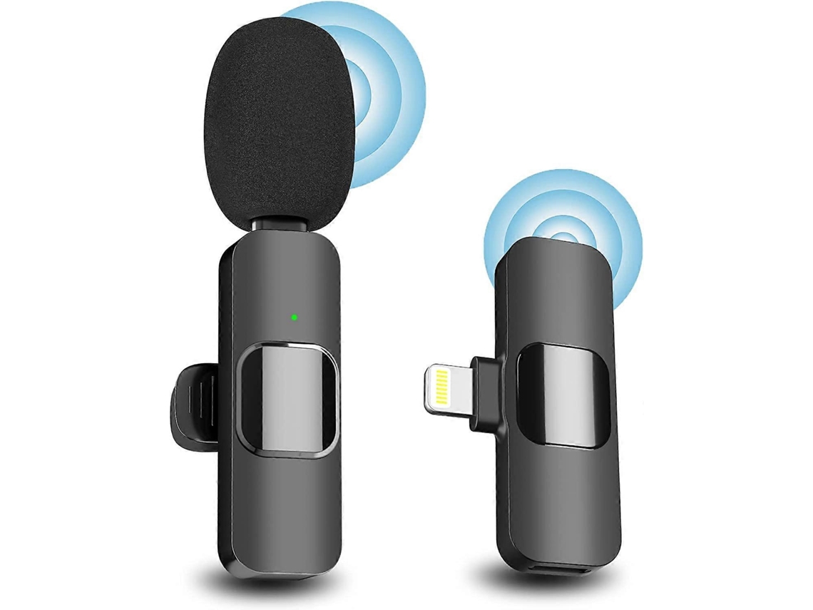 Microfone Sem Fio Para Iphone E Ipad, Mini Microfone, Microfones Sem Fio, Microfone De Lapela Sem Fio, Microfones De Clipe, Microf Aquaforge