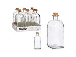 Frasco de Vidro de 1l com Tampa de Cortiça.