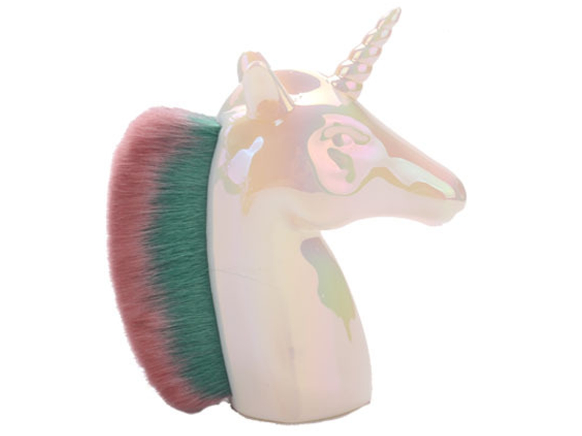 Pincel De Maquiagem Para Base De Unicórnio Pincel Para Base Em Pó Líquido Para Misturar Líquidos Cremosos Ou Em Pó Perfeitos Branco ZMDECQNA