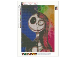 Laxiscreed Pintura De Diamante Halloween Diy 30x40cm Com Perfuração Completa